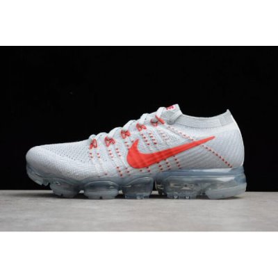 Nike Air Vapormax Flyknit Pure Platini / Kırmızı / Gri Koşu Ayakkabısı Türkiye - 4BM247E5